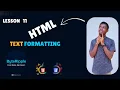 HTML Text Formatting for Beginners Bold Italic Subscript More