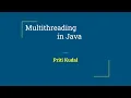 26 Multithreading in Java