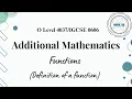 Definition of a Function Functions Additional Mathematics Samathics