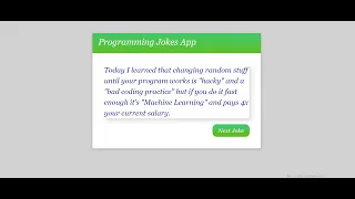 Random Joke App with React Hooks Redux for beginners - React Micro Project