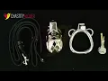 Chastity4Lover - Metal Cobra Chastity Device with Belt
