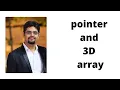 pointer and 3D array