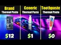 Cheap Thermal Paste vs Branded vs Toothpaste