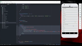 React Native Simple FlatList Component Android Example