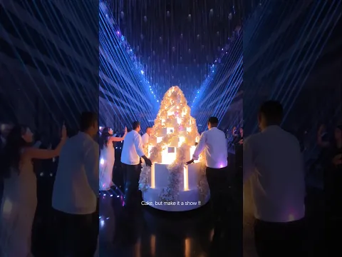 Normalize giving the cake its own entrance✨️