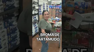 Broma de tartamudeo en el supermercado