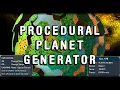 A procedural planet generator - Keith Evans