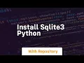 install sqlite3 python