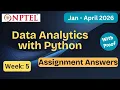 NPTEL Data Analytics with Python Week 5 Assignment Answers With Explanation Jan Apr 2026