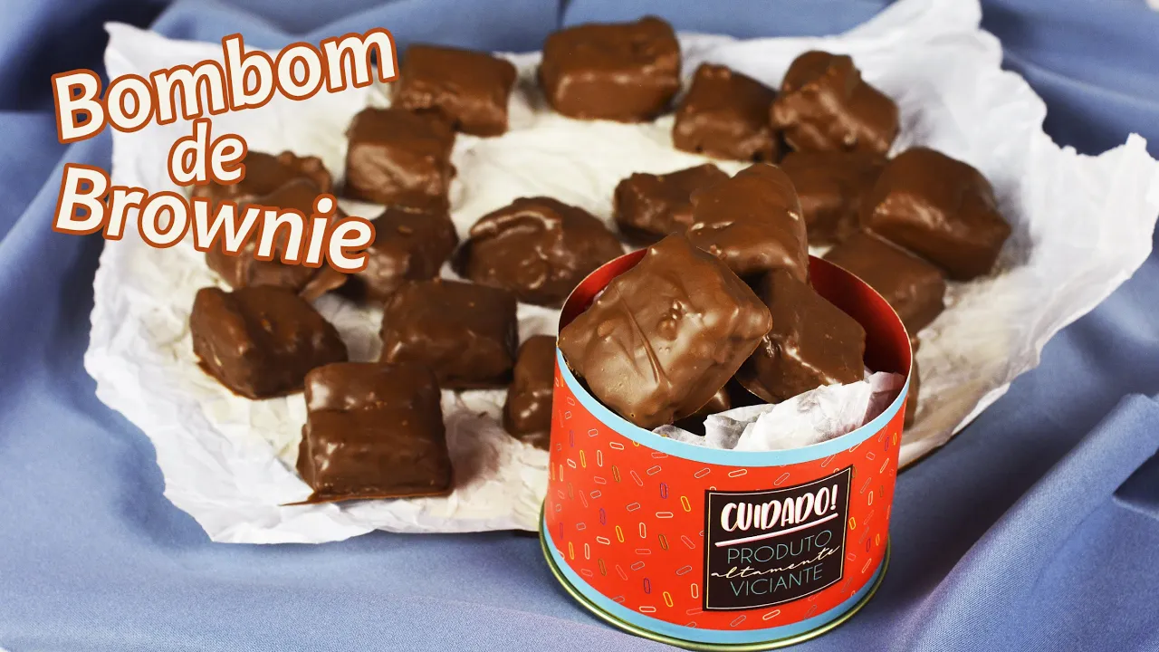 BOMBOM DE BROWNIE PRA VENDER/BROWNIE BITES | EVELYN OLIVEIRA