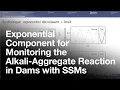 Exponential Component for Monitoring the Alkali-Aggregate Reaction in Dams with SSMs