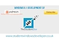 Windows 8 1 Development C - Sender Event Handling