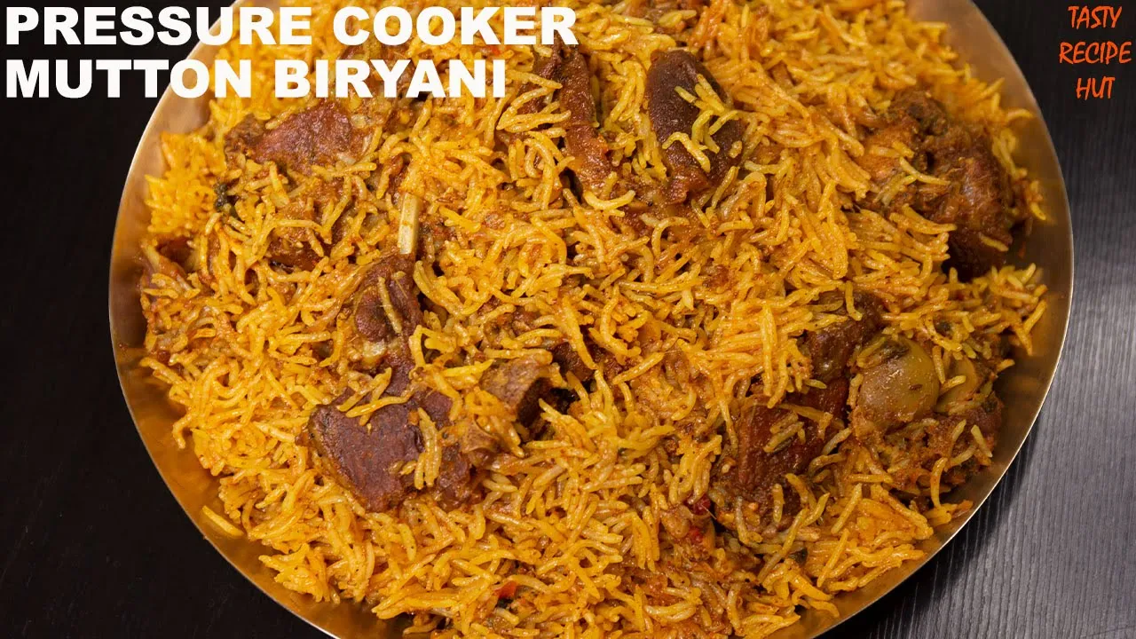 Pressure Cooker Mutton Biryani Bachelor Special ! Mutton Biryani