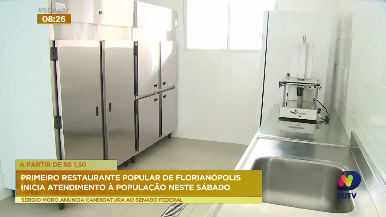 VÍDEO: Conheça a estrutura do primeiro Restaurante Popular de Florianópolis