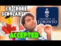 How I got into the University of Toronto with 225 000 scholarship full application breakdown