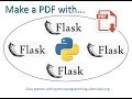 Render html to a pdf with Python and Flask