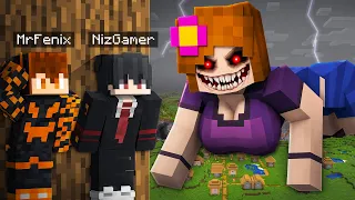 My Friends Got TRAPPED By A Scary Girlfriend in Minecraft!! @Mrfenix47 @NizGamer