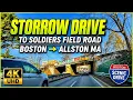 Storrow Drive to Soldiers Field Road Boston to Allston MA 4K Scenic Drive