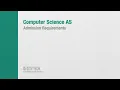 Computer Science - Admission Requirements