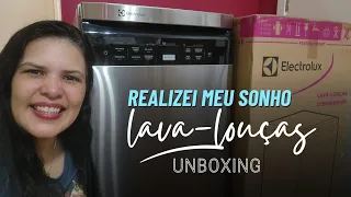 MINHA LAVA-LOUÇAS ELECTROLUX 10 SERVIÇOS LL10X CHEGOU! (UNBOXING)