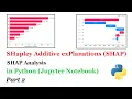 SHAP analysis or SHAP values with all Plots in Python Part 2