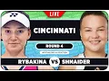 RYBAKINA vs SHNAIDER WTA Cincinnati 2026 LIVE Tennis Watchalong