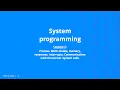 System Programming - Lecture 2 v3