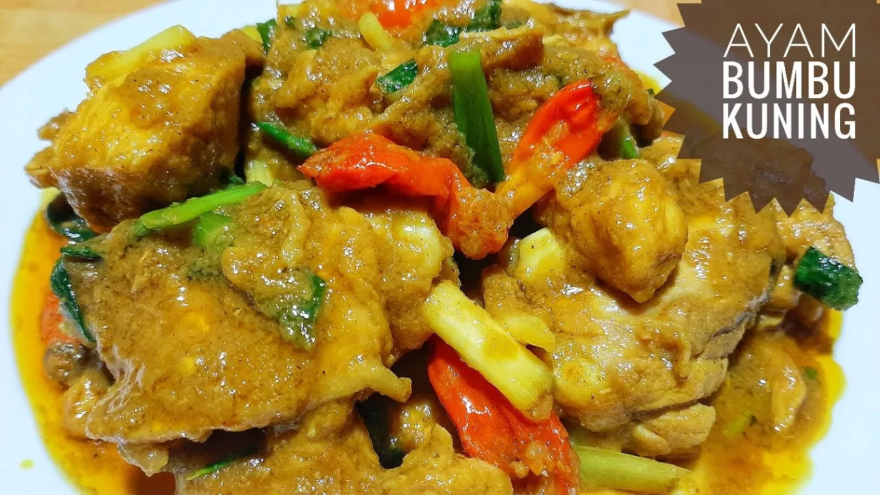 Ayam goreng bumbu kuning tulang lunak