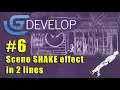 GDevelop 5 - Shake and jitter your scene in 2 lines