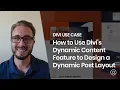 How to Use Divi s Dynamic Content Feature to Design a Dynamic Post Layout