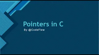 8 Pointers in C - C Programming
