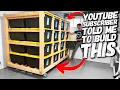 How To Build A Double Sided Mobile Storage Unit START To FINISH