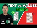 Fix Excel Formula Errors Caused by Wrong Data Types Text vs Numbers