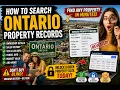 How to search Ontario property records