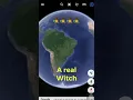 So scary witch in Google map Google earth creepy weird thing