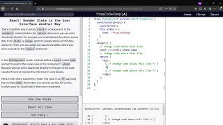 React Render State in the User Interface Another Way-freeCodeCamp org Day-8