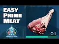 How to get EASY Raw PRIME Meat in Ark Survival Ascended