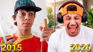 CHOREI DE DAR RISADA ASSISTINDO OS MEUS VÍDEOS DO PASSADO 😂