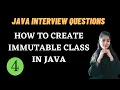 JAVA INTERVIEW QUESTIONS How to create Immutable class in Java Must Watch