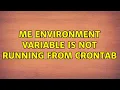 USER environment variable is not running from crontab