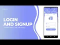 Login and Signup Page in Android Studio using TabLayout and ViewPager2 XML Design