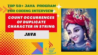 Java Program to Count Duplicate Characters in a String