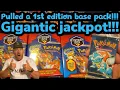 Opening 7 Walgreens Pokemon mystery boxes Got a 1st edition base pack