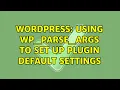Wordpress Using wp - parse