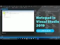 Notepad in Visual Studio 2019 C language Net framework Windows forms