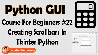 ScrollBar In Tkinter GUI Python Tkinter GUI Tutorial In Hindi