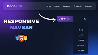 Modern Responsive Navbar Design HTML CSS JavaScript