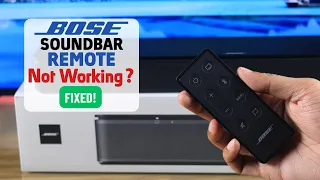 Bose TV Speaker Remote Not Working - Fixed Bose Soundbar
