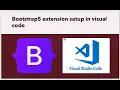 Install bootstrap5 extension in visual code extension for auto complete bootstrap