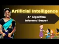 A Algorithm with example in Artificial Intelligence Informed searching